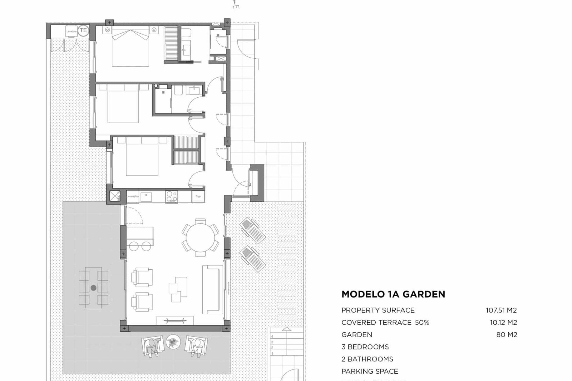 Nybygg - Ground floor apartment - Los Alcázares - Parque Diana