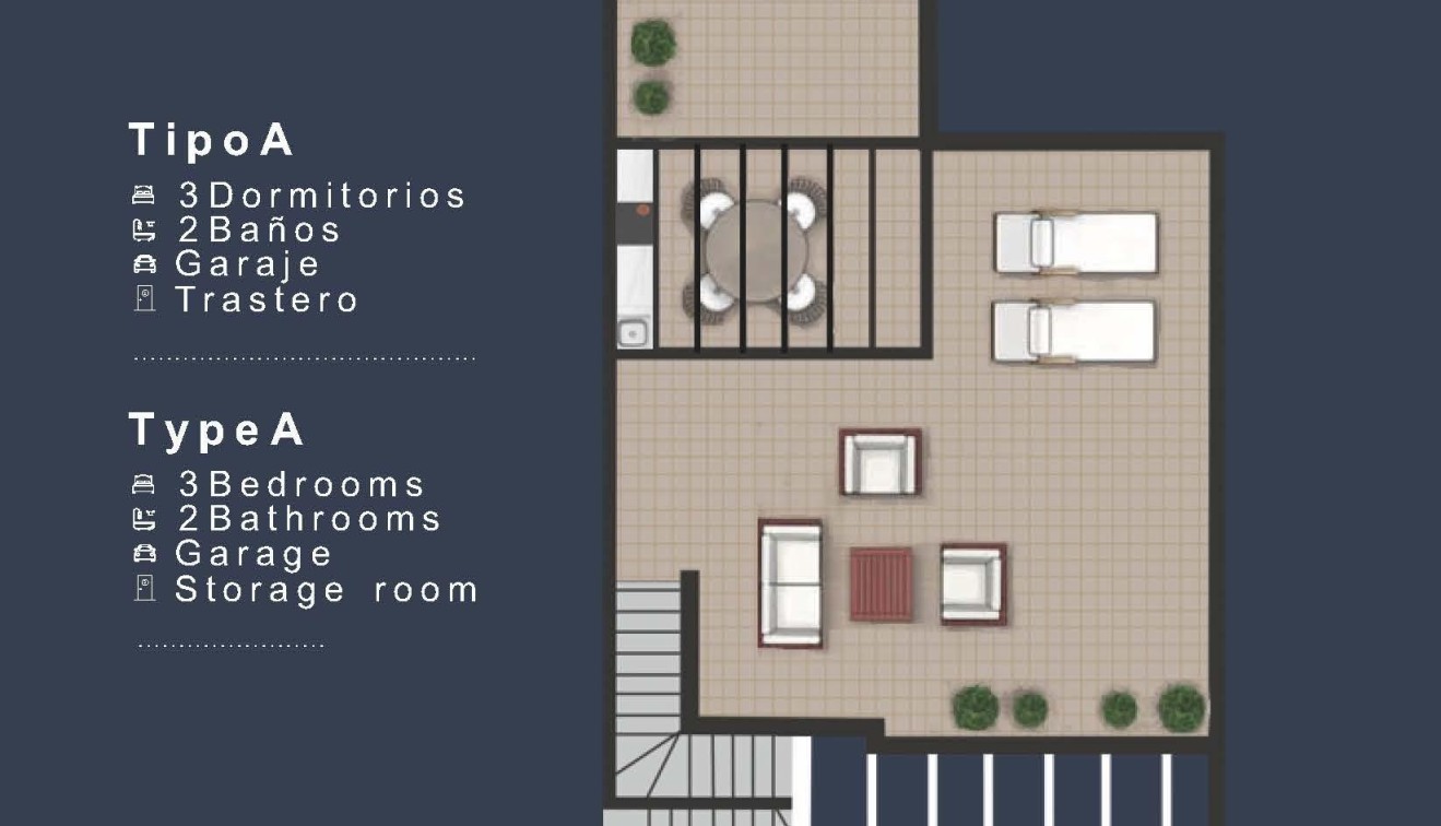 Nybygg - Top Floor Bungalow - San Pedro del Pinatar - Los Pinos