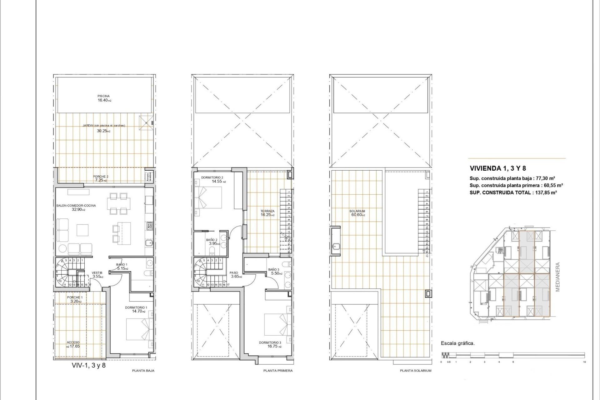 Nybygg - Town House - San Javier - pueblo