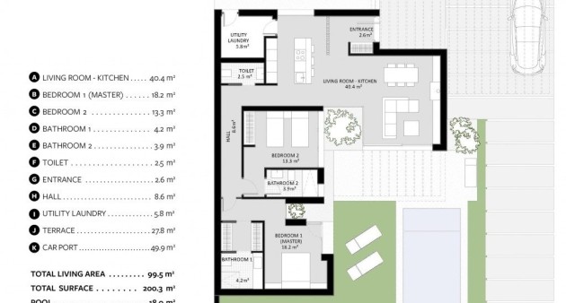 New Build - Villa - BAÑOS Y MENDIGO - Altaona golf and country village