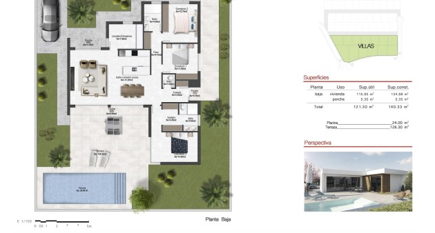 New Build - Villa - BAÑOS Y MENDIGO - Altaona golf and country village