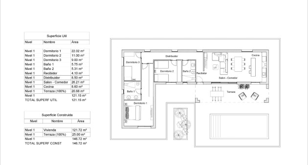 Nouvelle construction - Villa - Pinoso - Lel