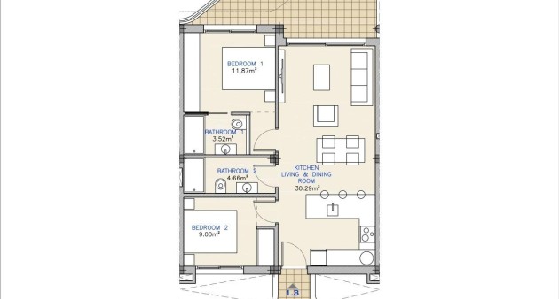 New Build - Apartment - Los Alcázares - Serena Golf