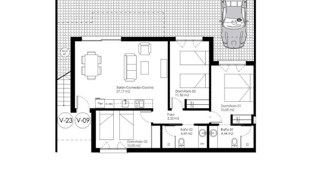 New Build - Bungalow - Pilar de La Horadada - pueblo