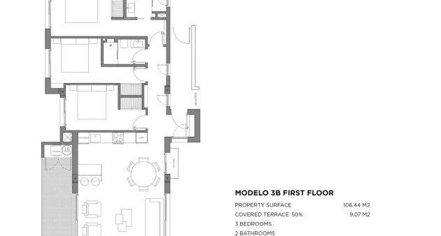 New Build - Apartment - Los Alcázares - Parque Diana