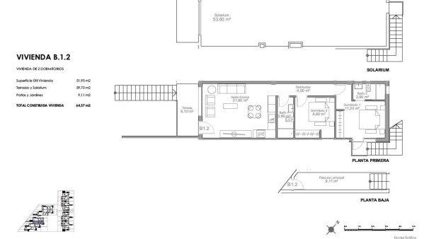 New Build - Top Floor Bungalow - Puerto de mazarron - Playa Negra