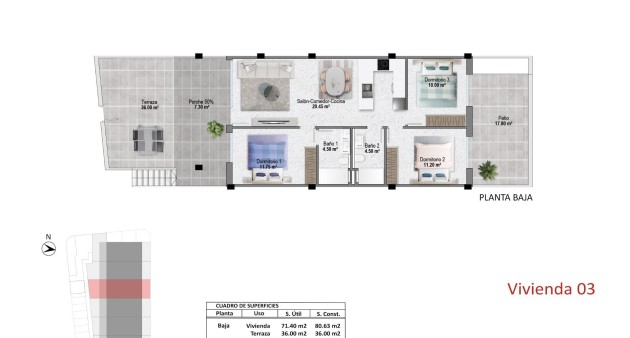 Nybygg - Bungalow - Pilar de La Horadada - pueblo