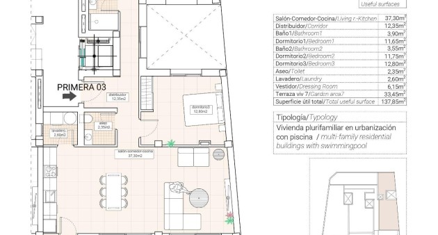 Nieuwbouw - Appartement - Hondon de las Nieves - Pueblo