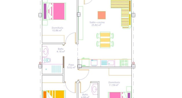 Nieuwbouw - Bungalow - San Javier - pueblo