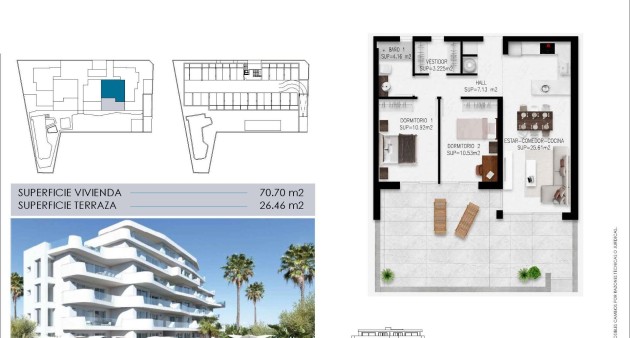 Nieuwbouw - Appartement - Pilar de La Horadada - Mil Palmeras