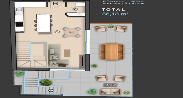 Nybygg - Toppleilighet - Torrevieja - Centro