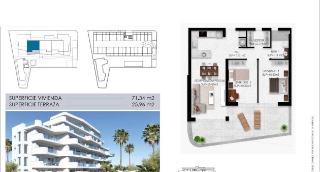 Nieuwbouw - Appartement - Pilar de La Horadada - Mil Palmeras