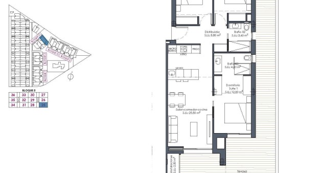 Nybygg - Leilighet - Los Alcázares - Serena Golf
