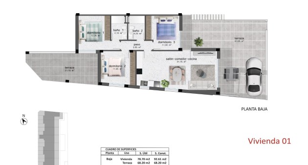 Nieuwbouw - Bungalow - Pilar de La Horadada - pueblo