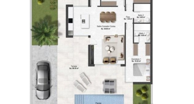 Nouvelle construction - Villa - BAÑOS Y MENDIGO - Altaona Golf