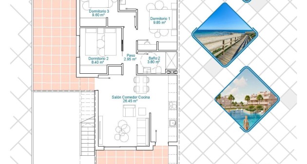 New Build - Bungalow - Pilar de La Horadada - Lo Monte