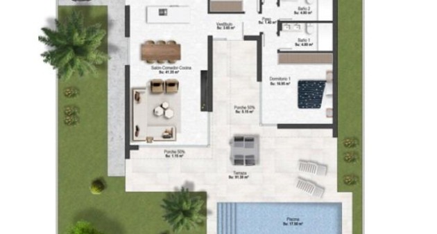 Nybygg - Villa - BAÑOS Y MENDIGO - Altaona Golf