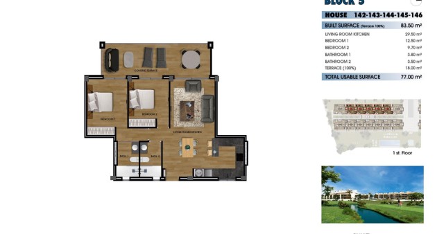 New Build - Apartment - Los Alcázares - La Serena Golf