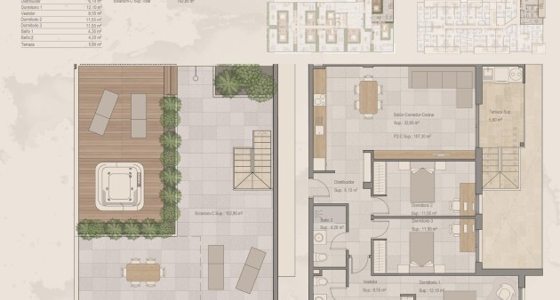 Nowo zbudowane - Penthouse - Torre Pacheco - Centro