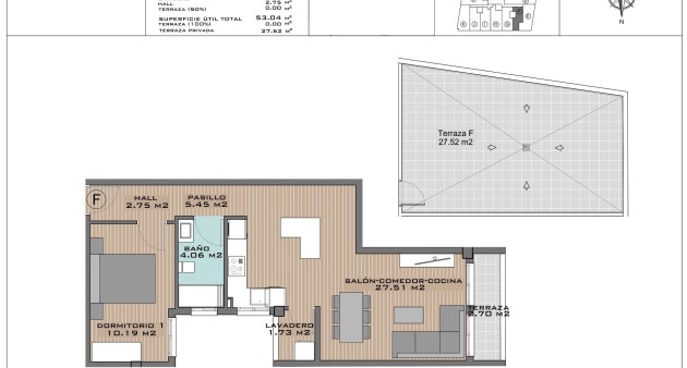 Nybygg - Toppleilighet - Algorfa - Pueblo