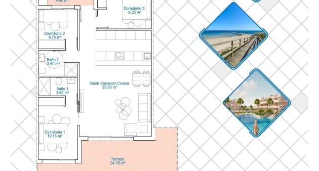 Novostavba - Apartment - Pilar de La Horadada - Lo Monte
