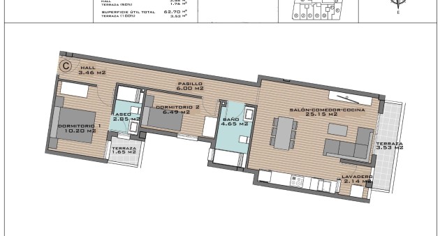 Nowo zbudowane - Apartament - Algorfa - Pueblo