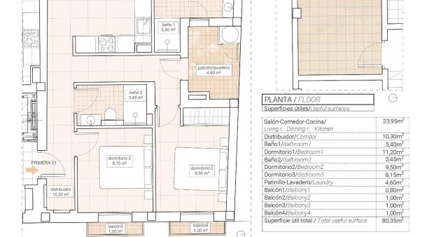 Nowo zbudowane - Apartament - Hondon de las Nieves - Pueblo