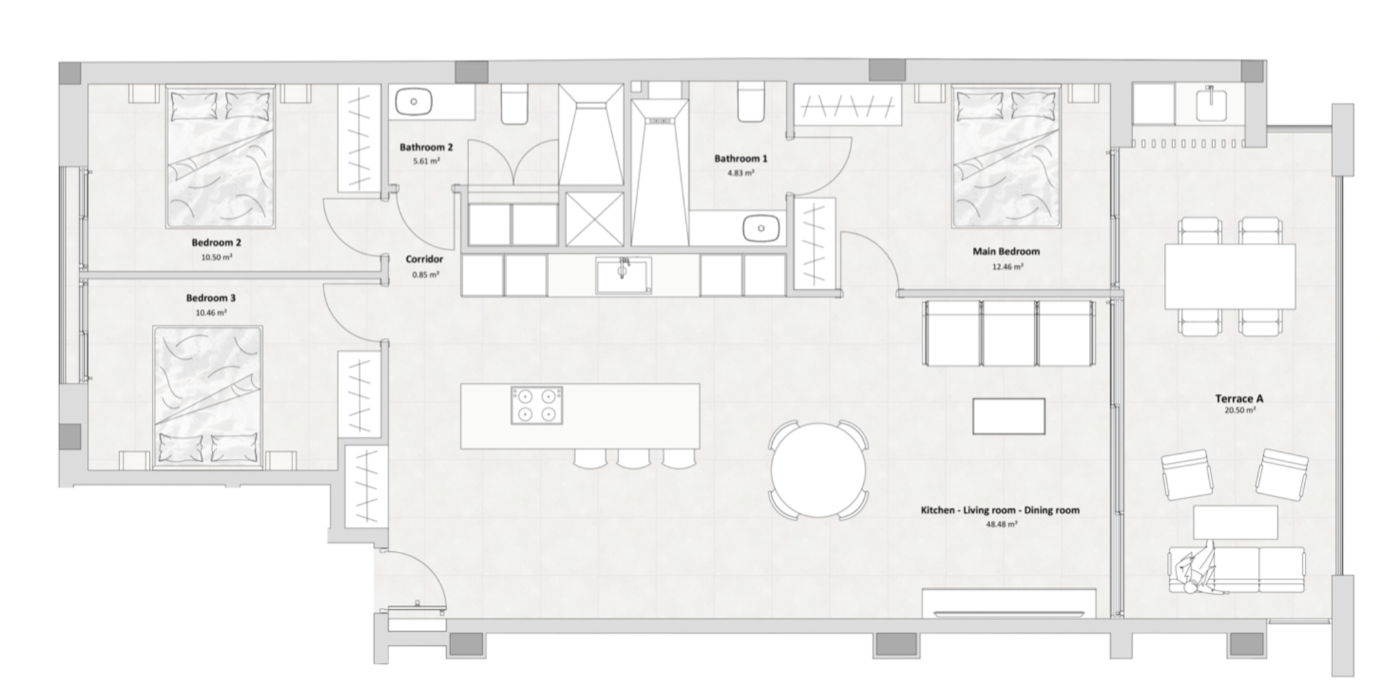 Nowo zbudowane - Apartament - La Mata