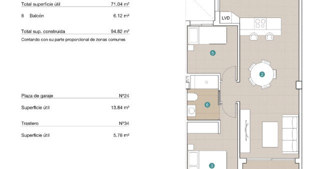 Nowo zbudowane - Apartament - Jacarilla